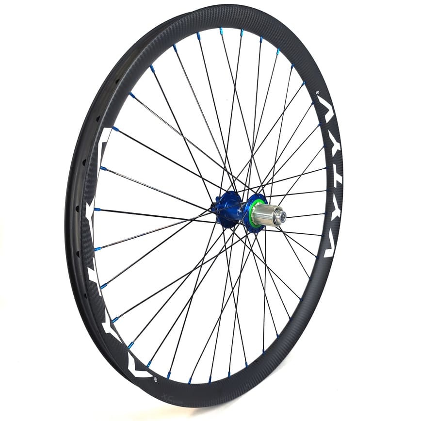 Aviator XC WIDE Carbon + HOPE PRO4 BLUE / Wheelset / Front + Rear