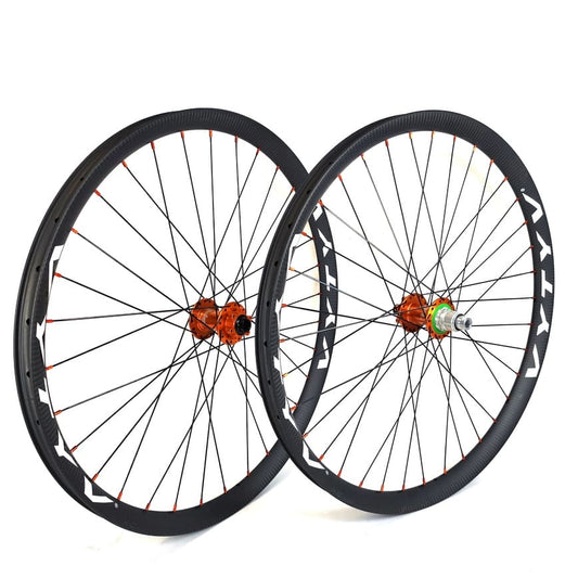 Aviator XC WIDE Carbon + HOPE PRO4 ORANGE / Wheelset / Front + Rear