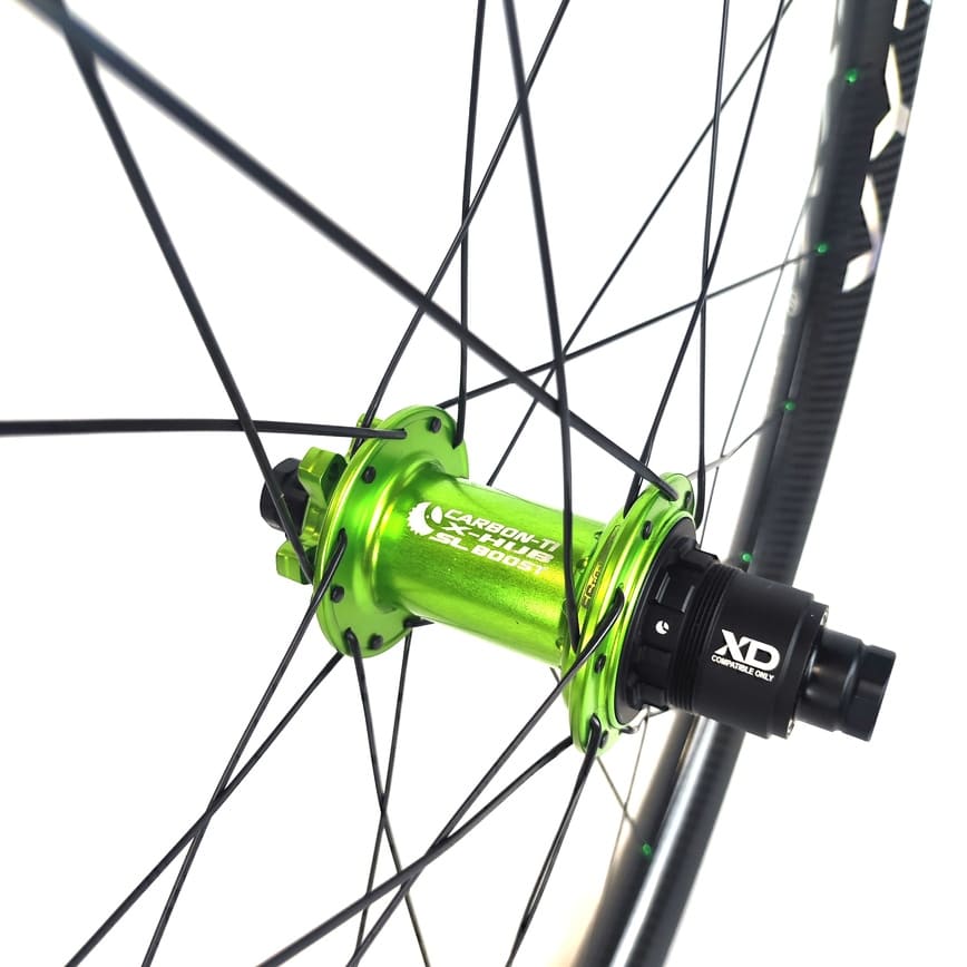 Aviator XC WIDE Carbon + Carbon-Ti X-Hub ACID GREEN / Wheelset / Front + Rear