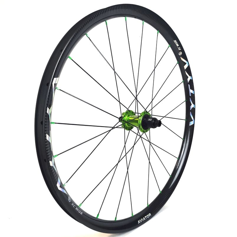 Aviator XC WIDE Carbon + Carbon-Ti X-Hub ACID GREEN / Wheelset / Front + Rear