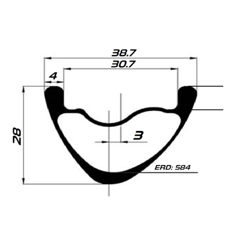 Aviator XC WIDE Carbon Rim